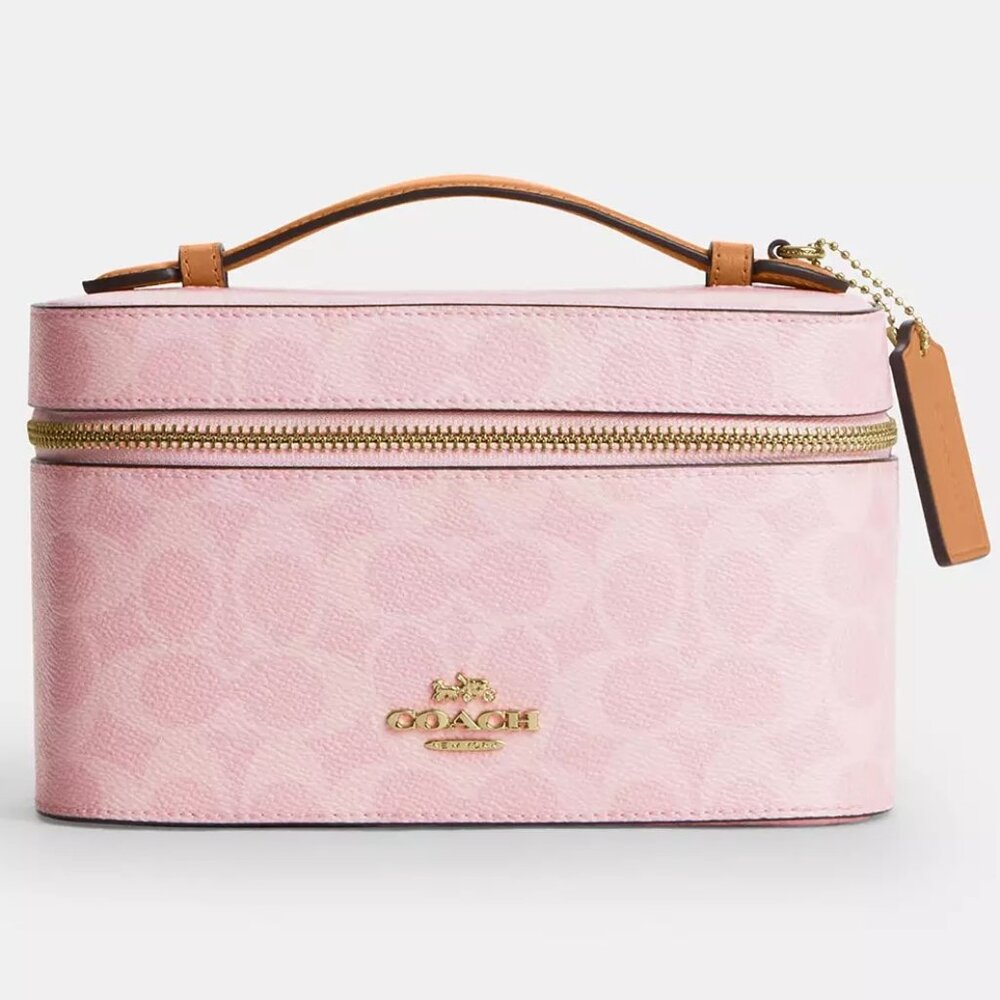 Coach Outlet Powder :Pink Cosmetic Case